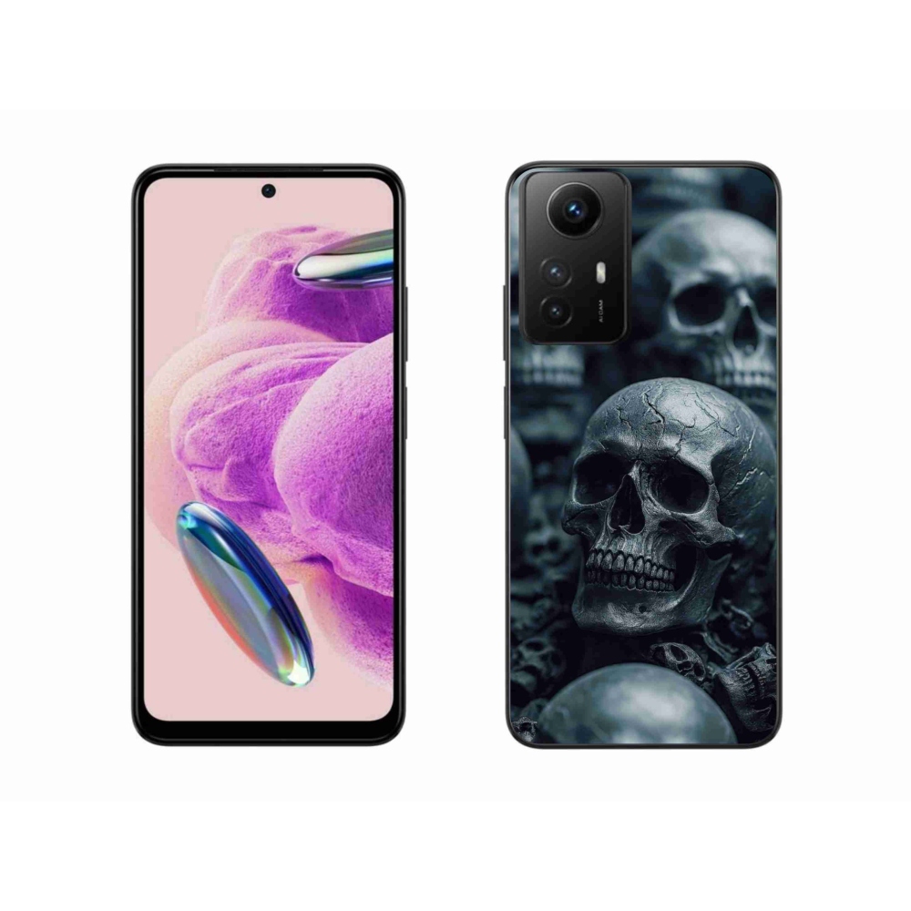 Gelový kryt mmCase na Xiaomi Redmi Note 12S - lebka 2