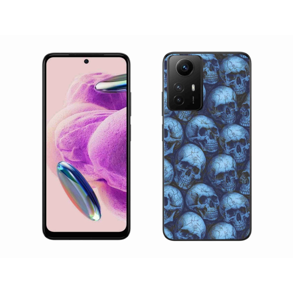 Gelový kryt mmCase na Xiaomi Redmi Note 12S - lebky