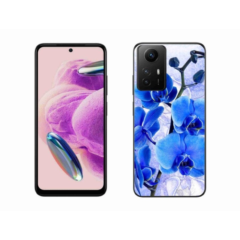 Gelový kryt mmCase na Xiaomi Redmi Note 12S - modré květy