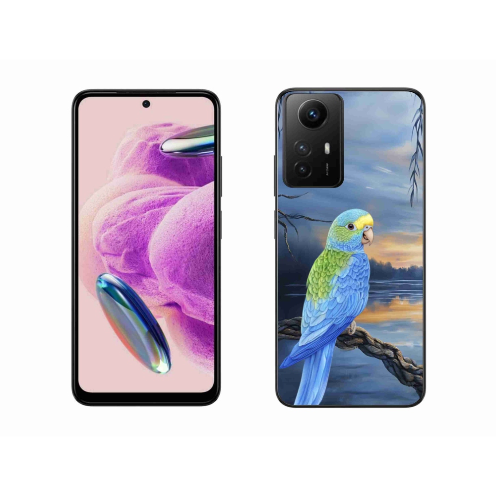 Gelový kryt mmCase na Xiaomi Redmi Note 12S - modrý papoušek