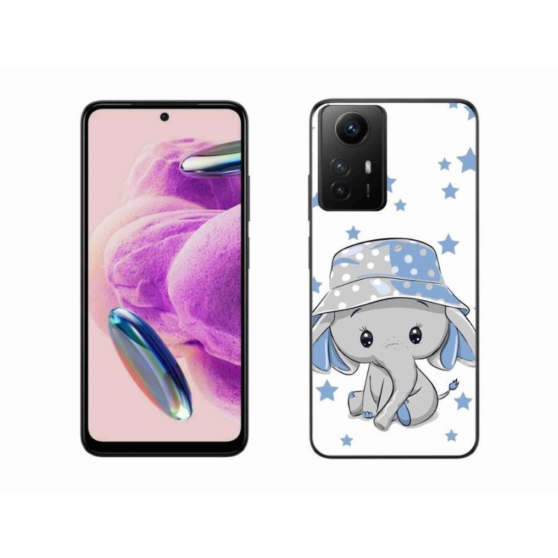 Gelový kryt mmCase na Xiaomi Redmi Note 12S - modrý slon
