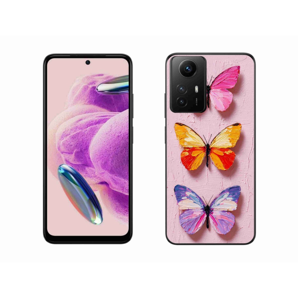 Gelový kryt mmCase na Xiaomi Redmi Note 12S - motýlí trojice