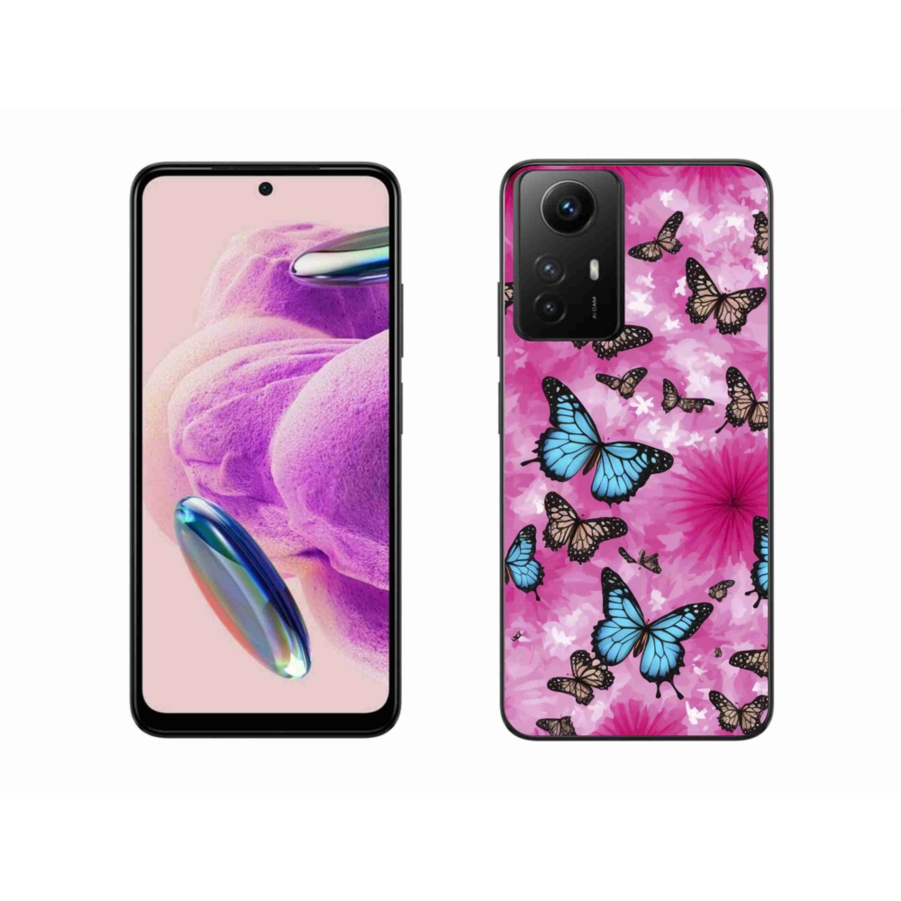 Gelový kryt mmCase na Xiaomi Redmi Note 12S - motýlí zahrada