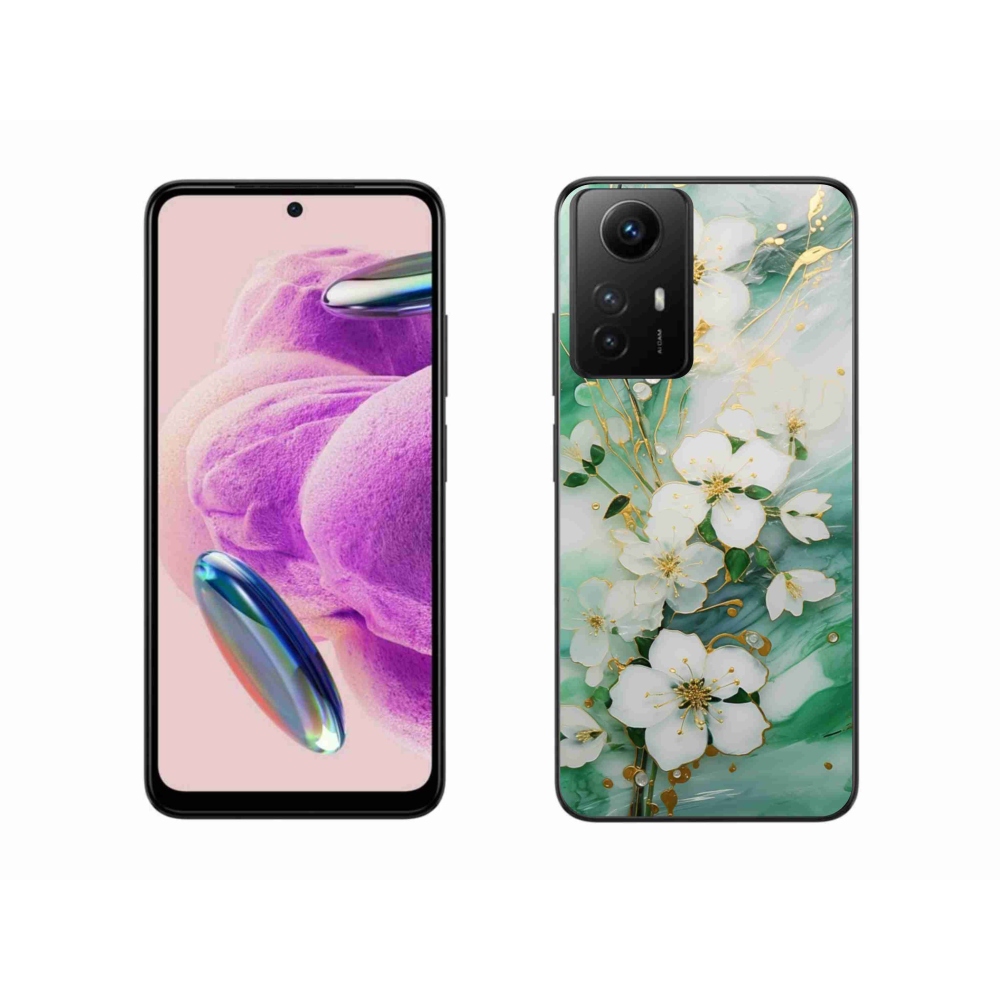 Gelový kryt mmCase na Xiaomi Redmi Note 12S - něžné květy