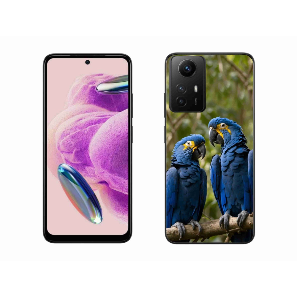 Gelový kryt mmCase na Xiaomi Redmi Note 12S - papouščí duo