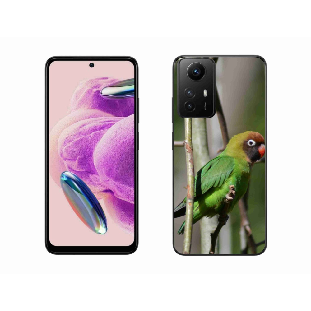 Gelový kryt mmCase na Xiaomi Redmi Note 12S - papoušek agapornis