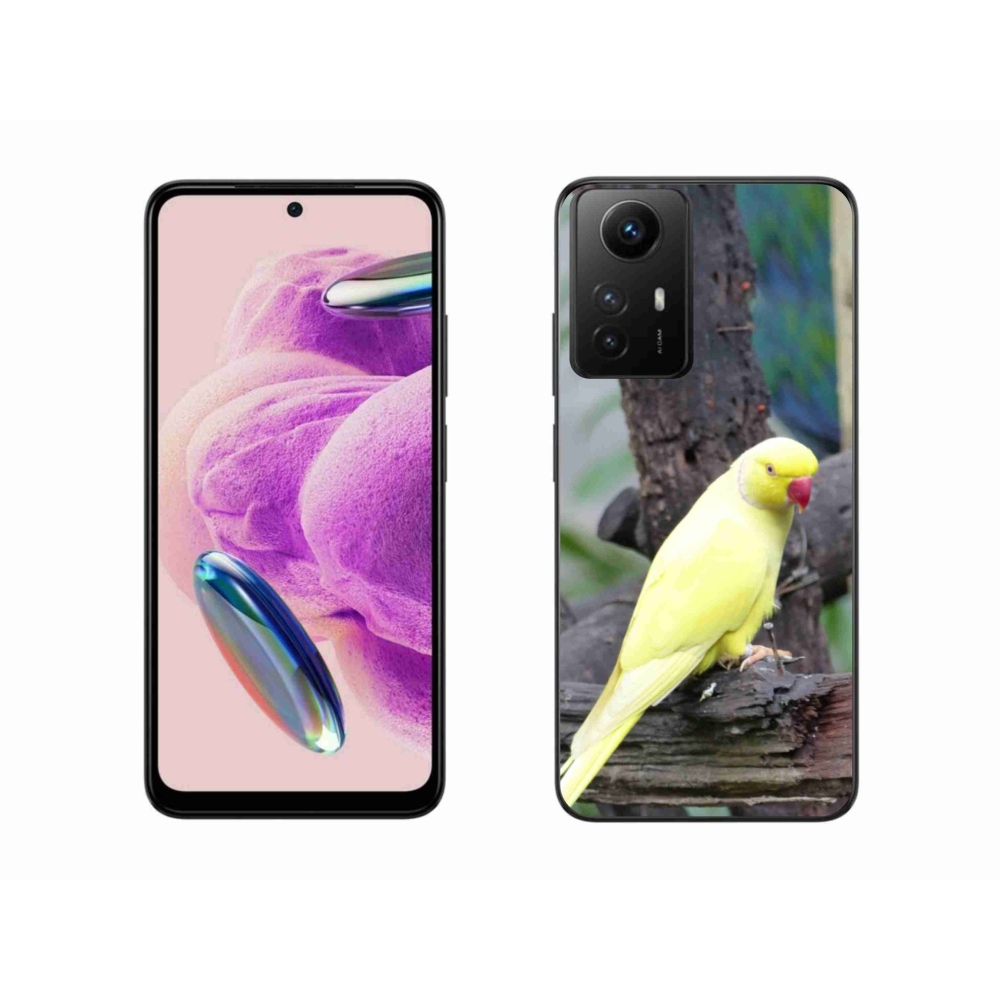 Gelový kryt mmCase na Xiaomi Redmi Note 12S - papoušek alexandr žlutý
