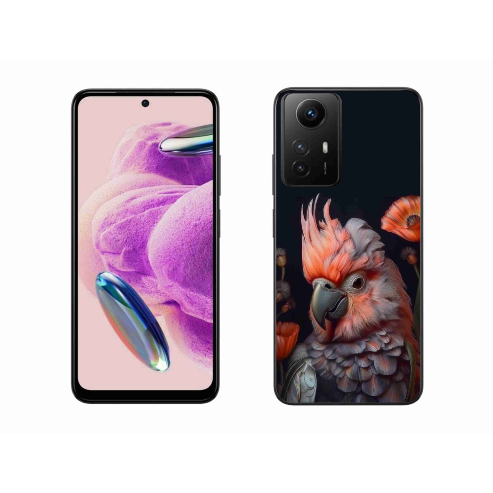 Gelový kryt mmCase na Xiaomi Redmi Note 12S - papoušek kakadu v barvách