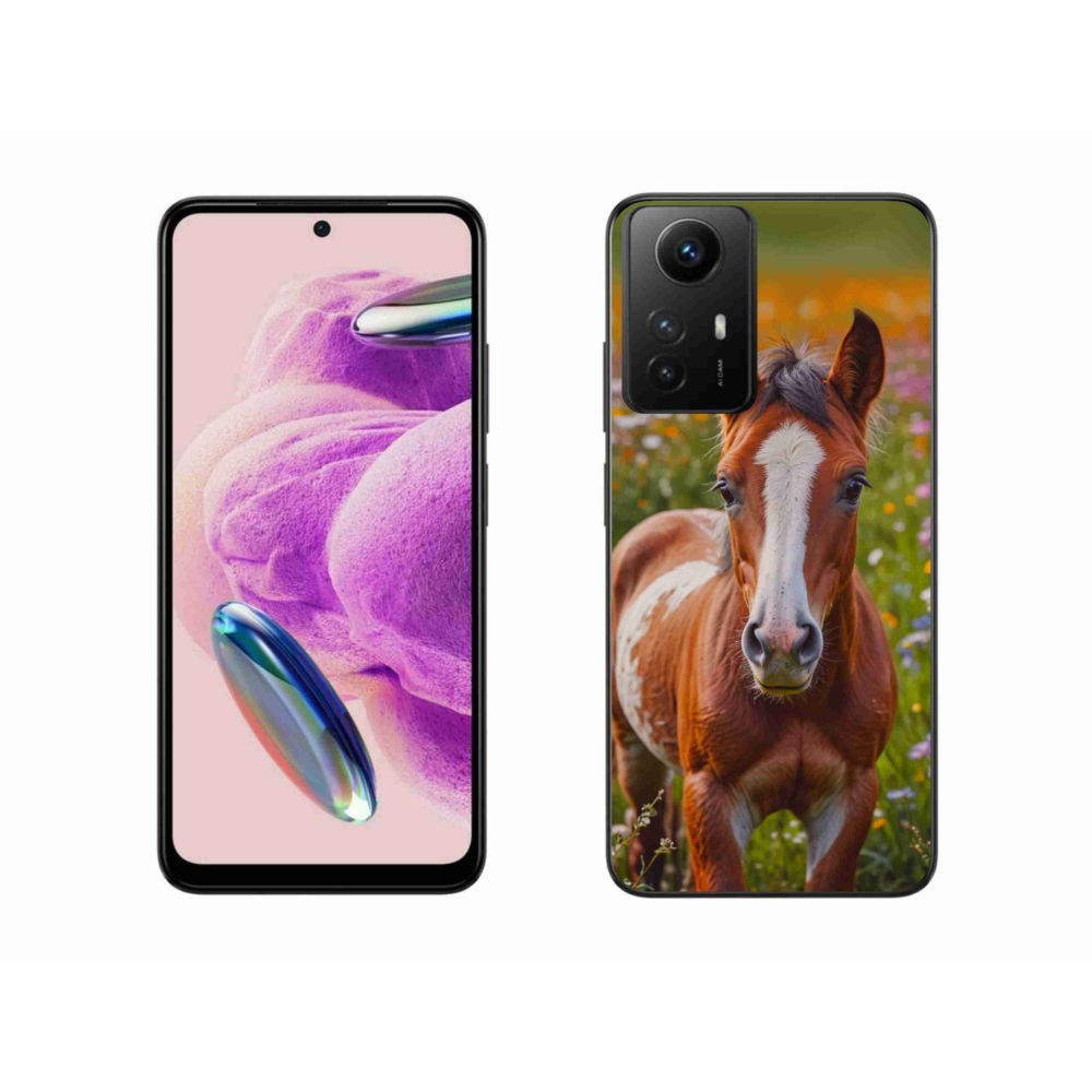 Gelový kryt mmCase na Xiaomi Redmi Note 12S - roztomilé hříbě