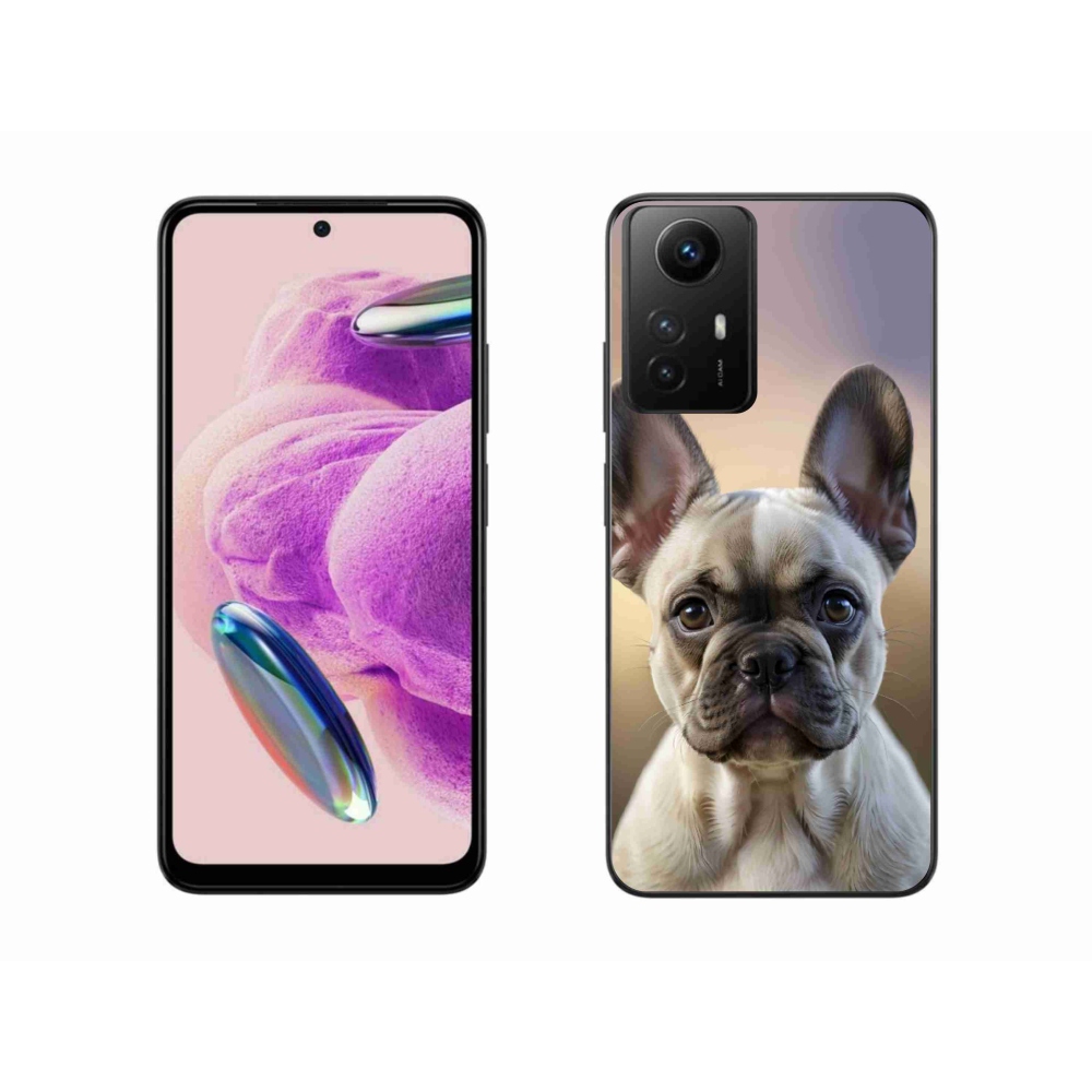 Gelový kryt mmCase na Xiaomi Redmi Note 12S - roztomilý francouzský buldoček