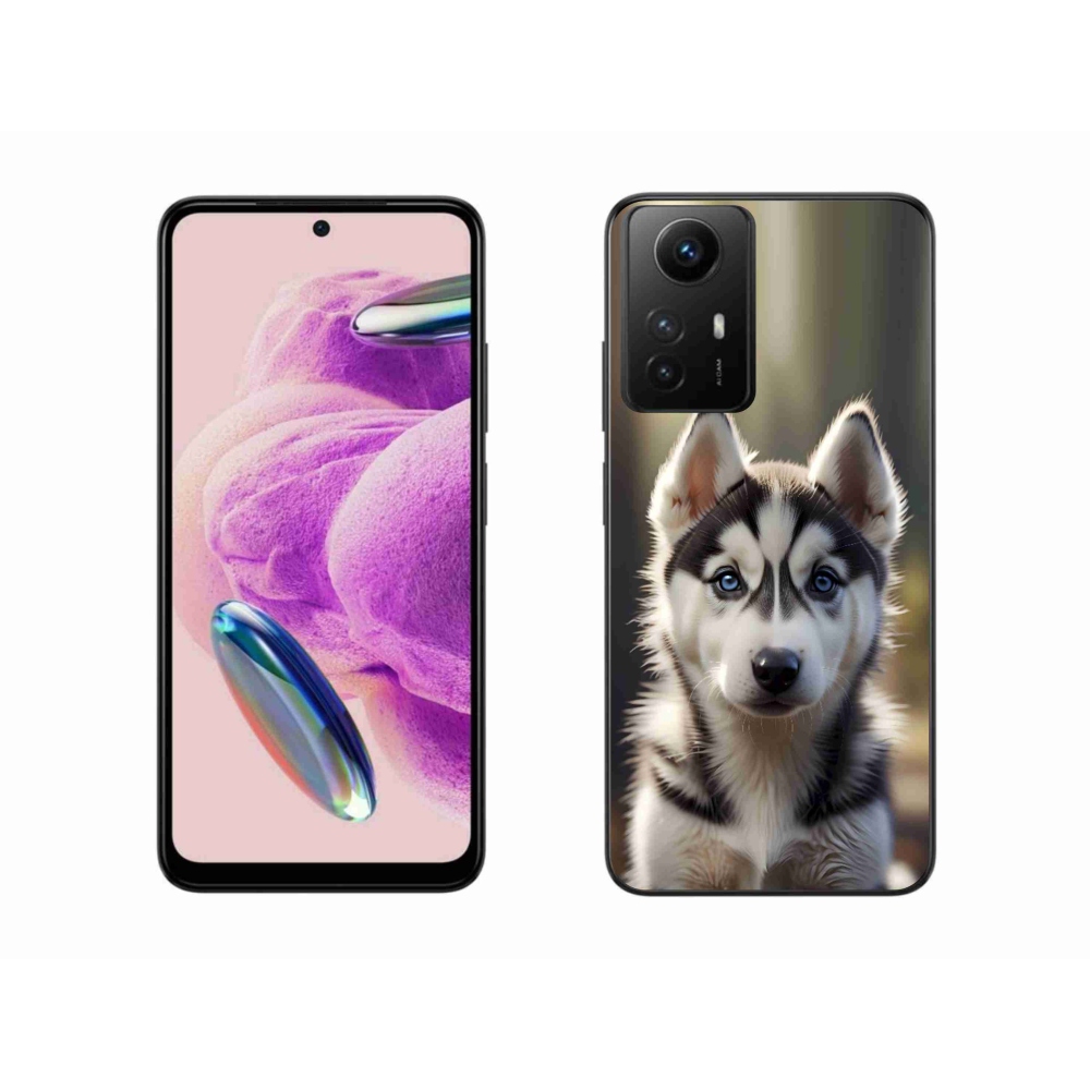 Gelový kryt mmCase na Xiaomi Redmi Note 12S - roztomilý sibiřský husky