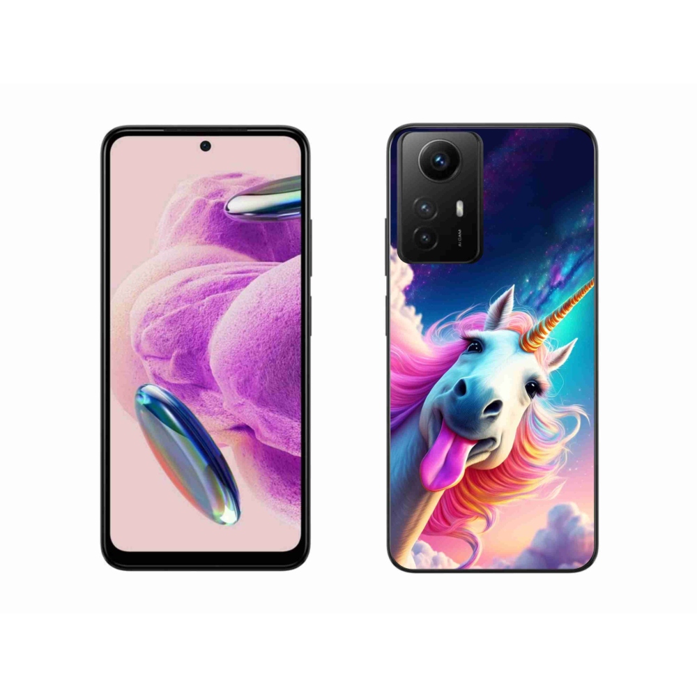 Gelový kryt mmCase na Xiaomi Redmi Note 12S - šílený jednorožec