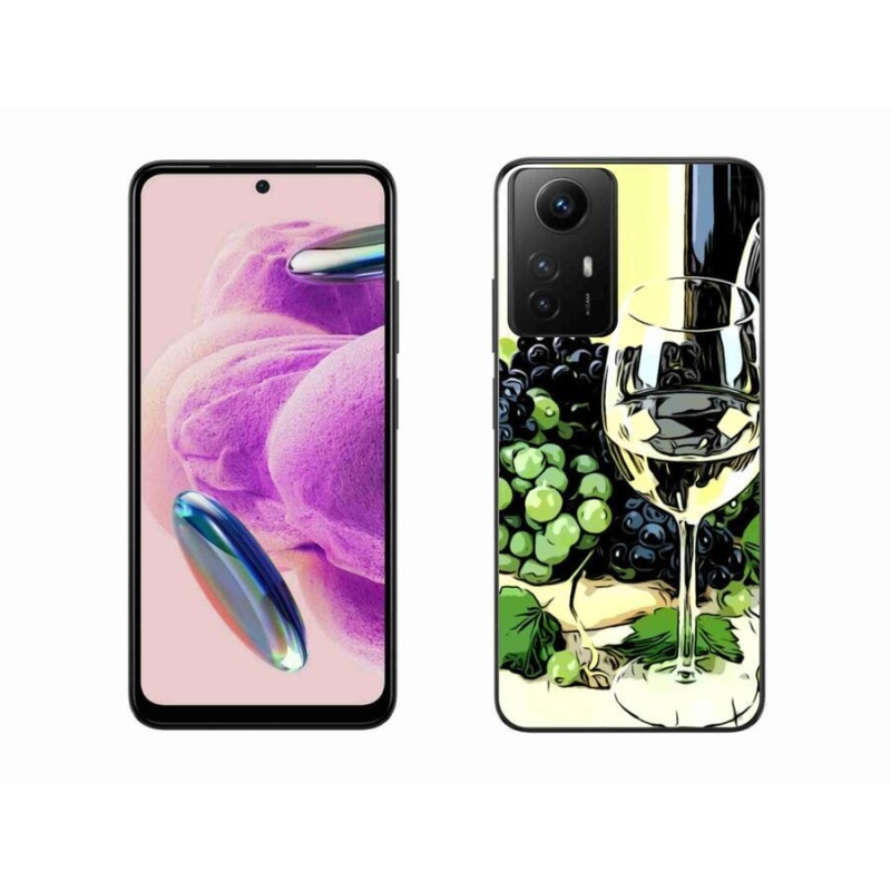 Gelový kryt mmCase na Xiaomi Redmi Note 12S - sklenka vína