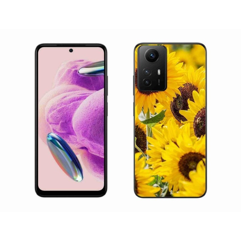 Gelový kryt mmCase na Xiaomi Redmi Note 12S - slunečnice