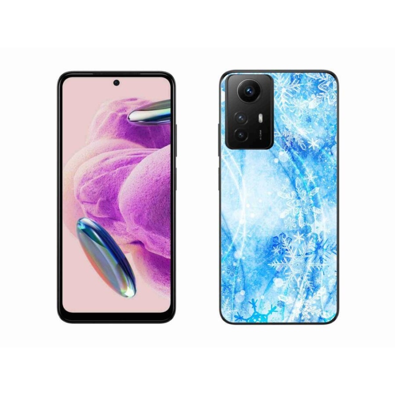 Gelový kryt mmCase na Xiaomi Redmi Note 12S - sněhové vločky