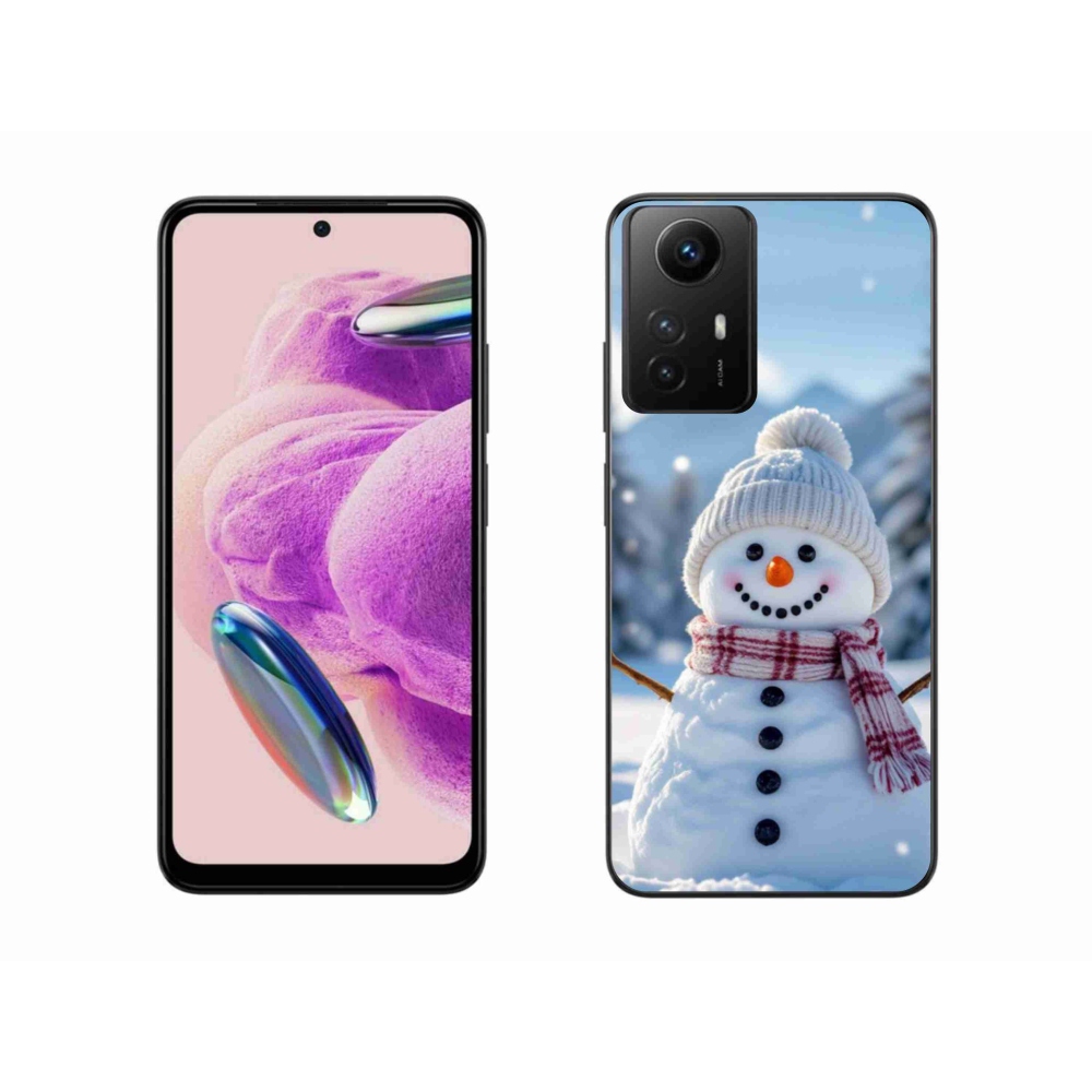 Gelový kryt mmCase na Xiaomi Redmi Note 12S - sněhulák 3