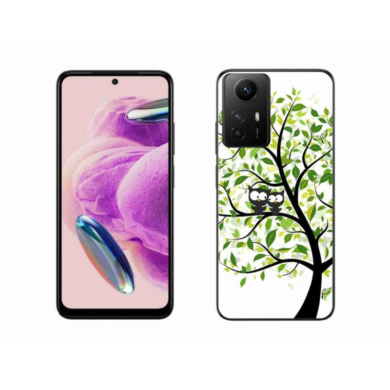 Gelový kryt mmCase na Xiaomi Redmi Note 12S - sovičky na stromě