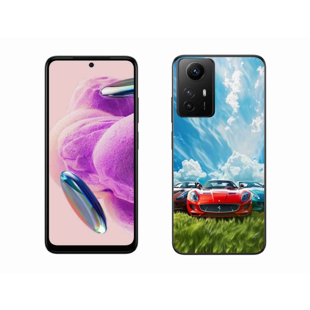 Gelový kryt mmCase na Xiaomi Redmi Note 12S - sportovní vozy