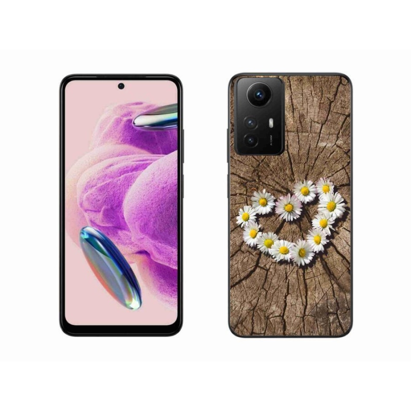 Gelový kryt mmCase na Xiaomi Redmi Note 12S - srdce z kopretin