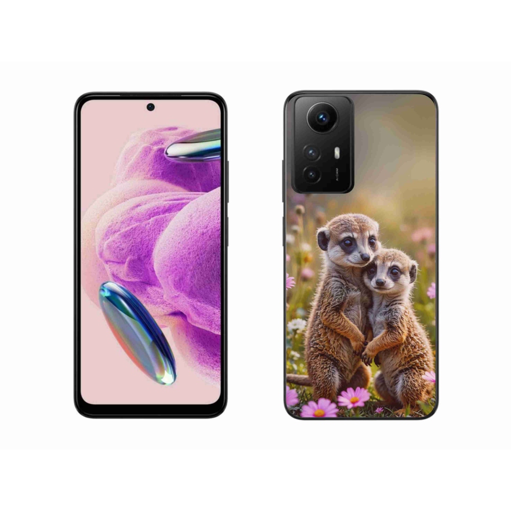 Gelový kryt mmCase na Xiaomi Redmi Note 12S - surikatí duo