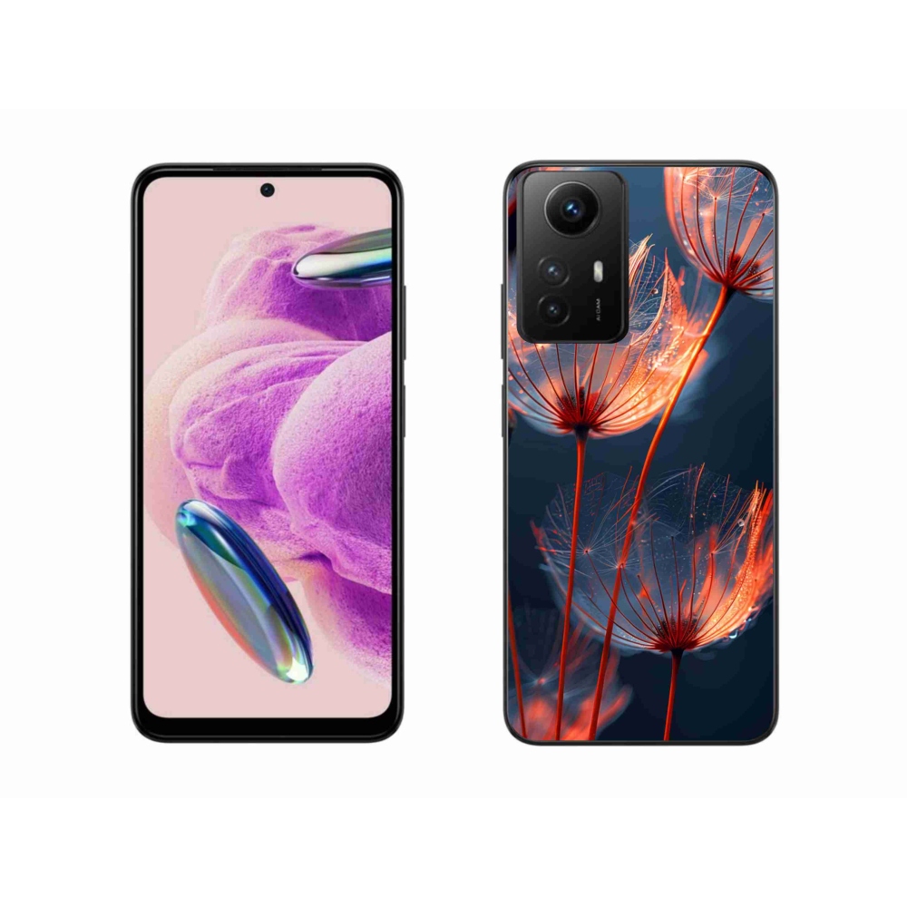 Gelový kryt mmCase na Xiaomi Redmi Note 12S - světélkující chmýří