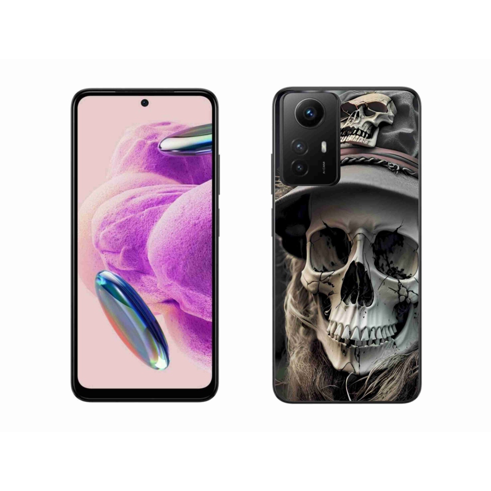 Gelový kryt mmCase na Xiaomi Redmi Note 12S - temná lebka