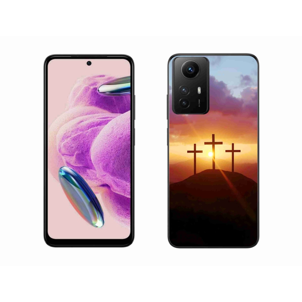 Gelový kryt mmCase na Xiaomi Redmi Note 12S - tři kříže