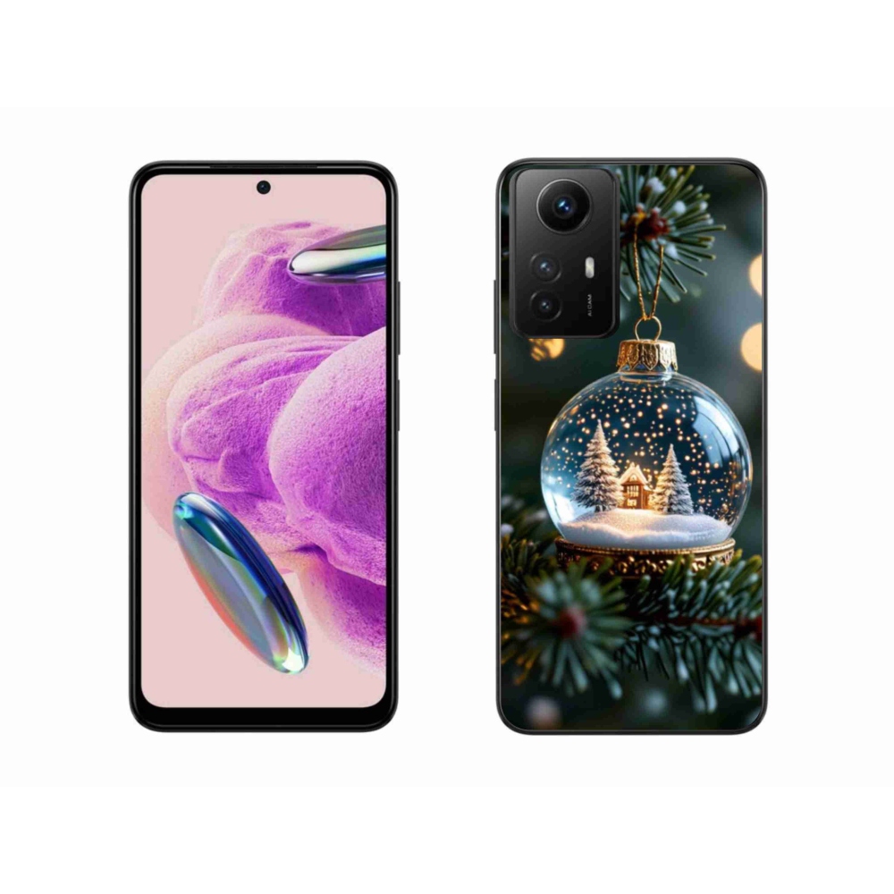 Gelový kryt mmCase na Xiaomi Redmi Note 12S - vánoční koule 2