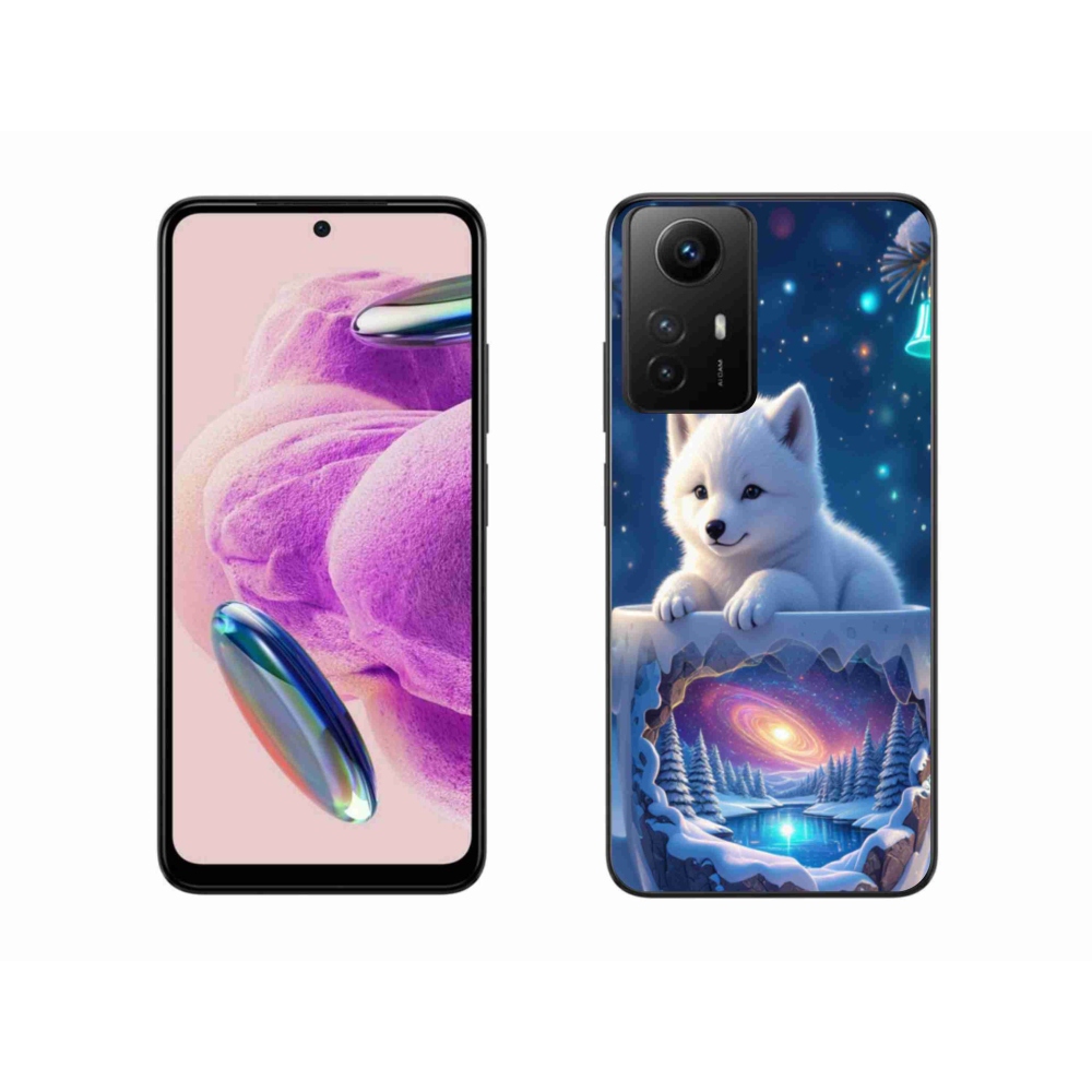 Gelový kryt mmCase na Xiaomi Redmi Note 12S - vánoční štěně