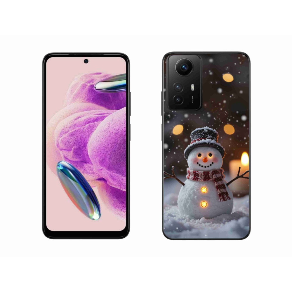 Gelový kryt mmCase na Xiaomi Redmi Note 12S - veselý sněhulák