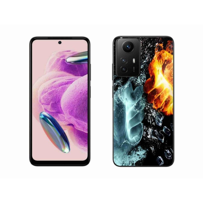 Gelový kryt mmCase na Xiaomi Redmi Note 12S - voda a oheň