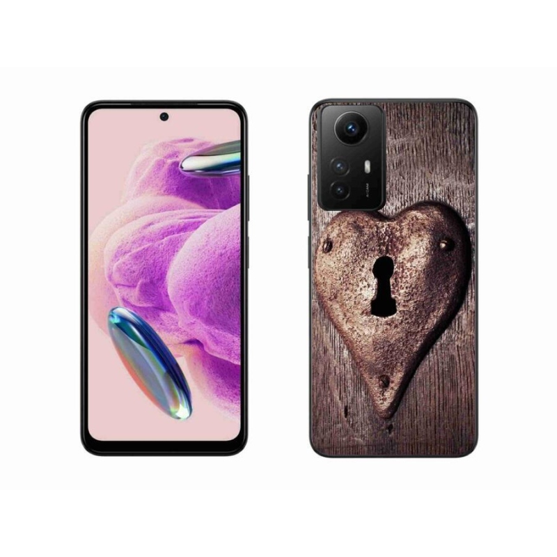 Gelový kryt mmCase na Xiaomi Redmi Note 12S - zámek ve tvaru srdce