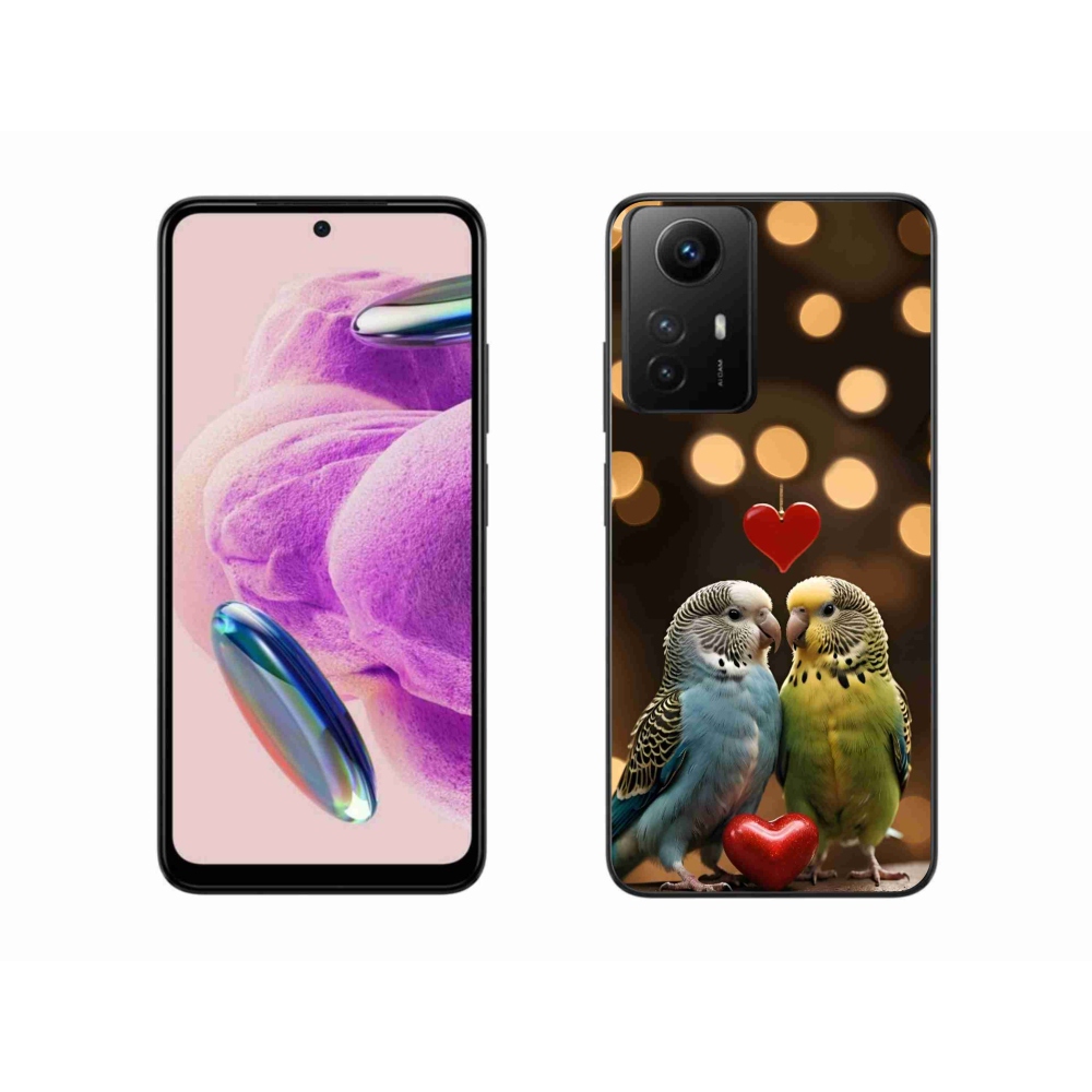 Gelový kryt mmCase na Xiaomi Redmi Note 12S - zamilovaní papoušci