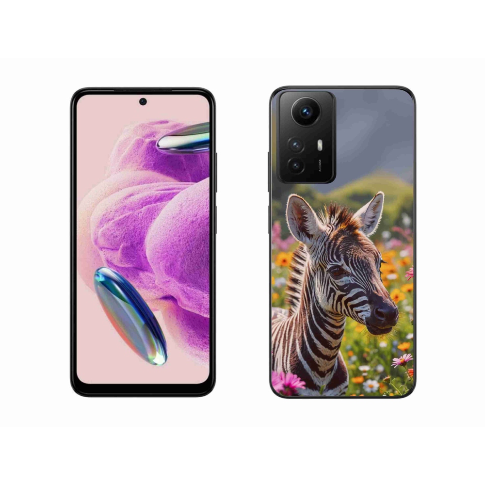 Gelový kryt mmCase na Xiaomi Redmi Note 12S - zebra na louce