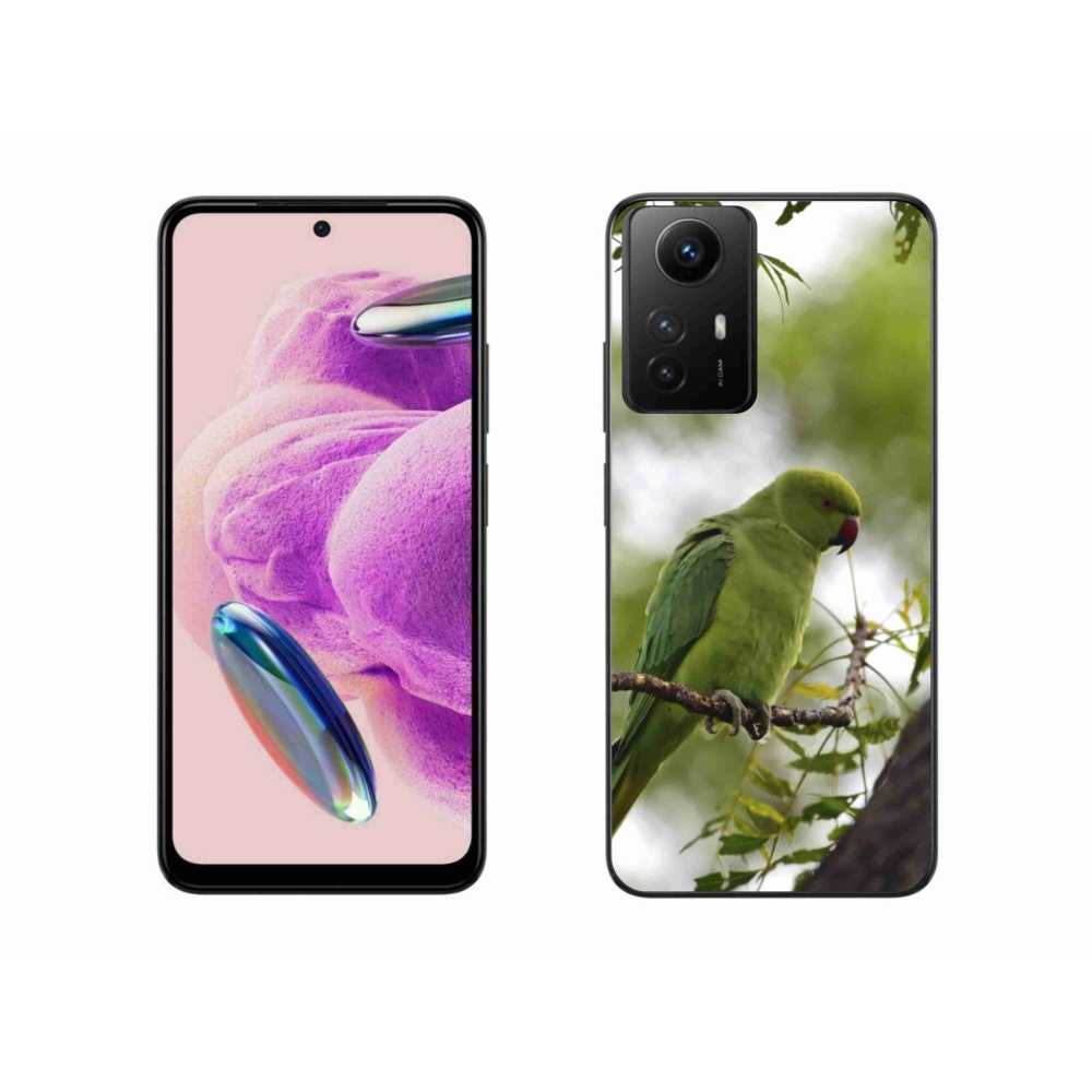 Gelový kryt mmCase na Xiaomi Redmi Note 12S - zelený papoušek