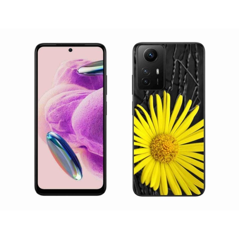 Gelový kryt mmCase na Xiaomi Redmi Note 12S - žlutá květina