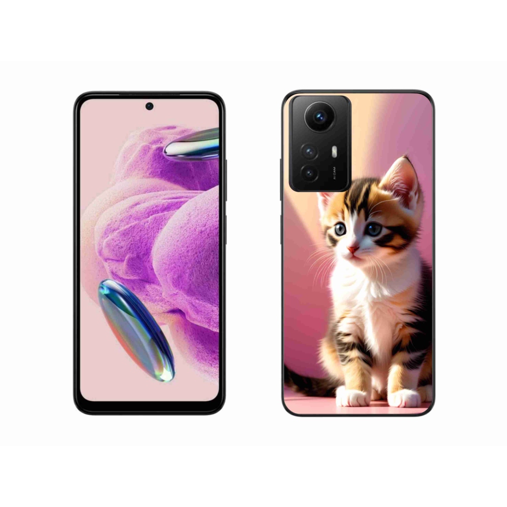 Gelový kryt mmCase na Xiaomi Redmi Note 12S - zvědavé kotě 2