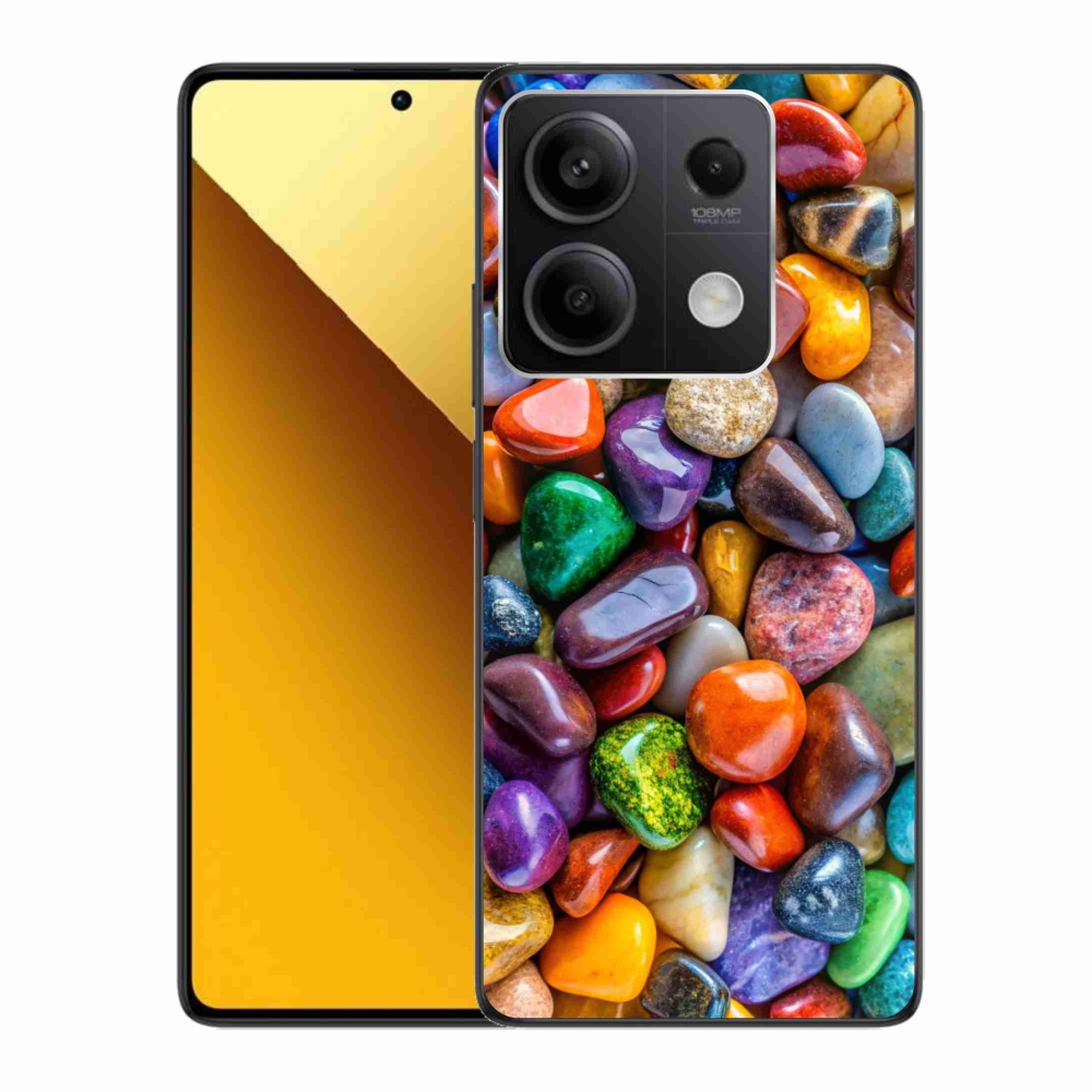 Gelový kryt mmCase na Xiaomi Redmi Note 13 5G - barevné kamínky