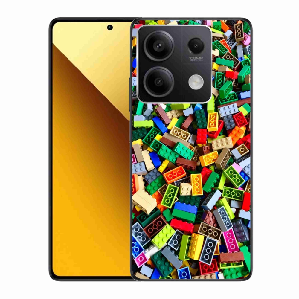Gelový kryt mmCase na Xiaomi Redmi Note 13 5G - barevné stavební kostky