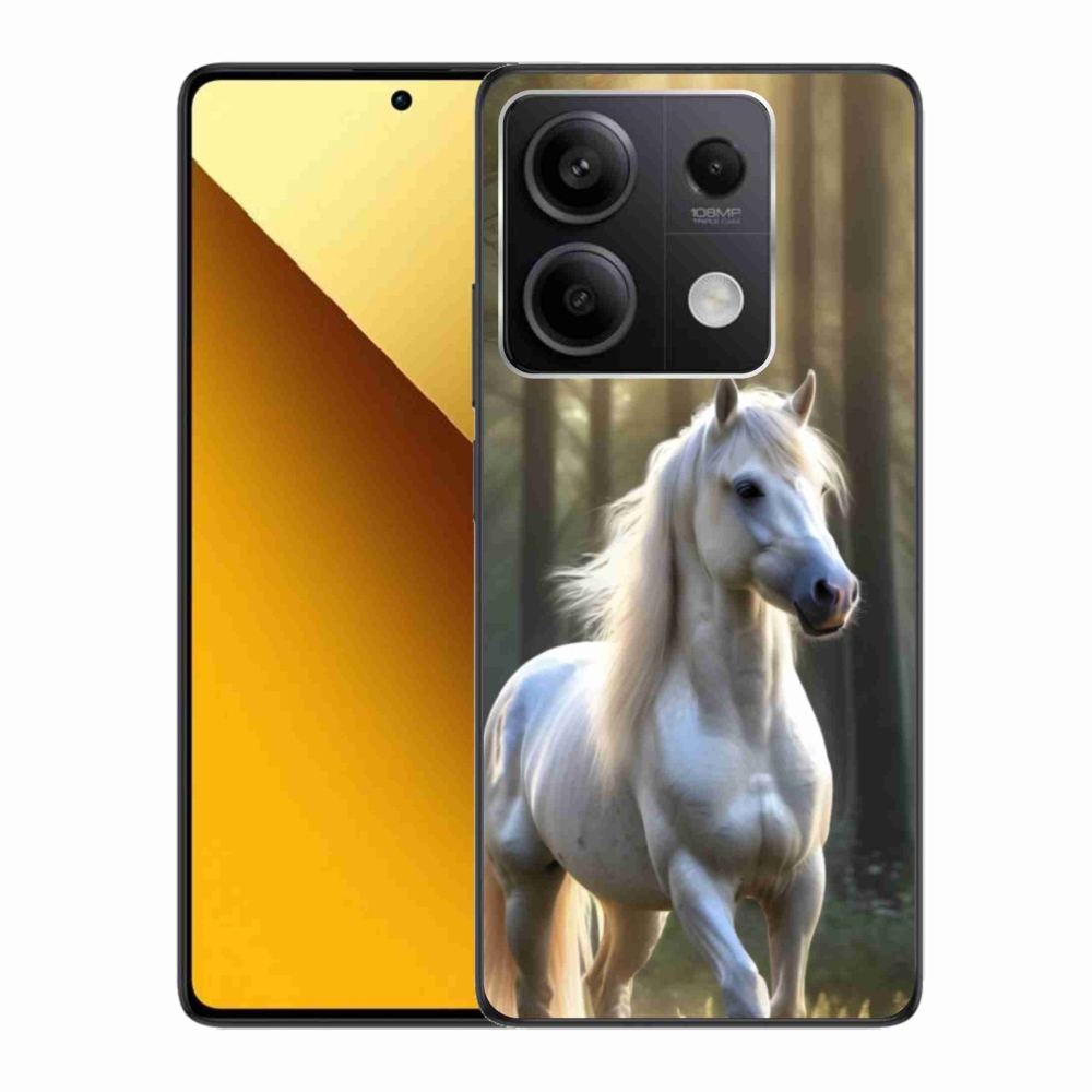 Gelový kryt mmCase na Xiaomi Redmi Note 13 5G - bílý kůň 3