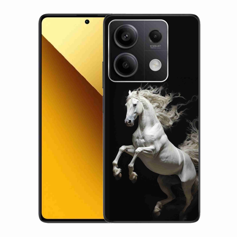 Gelový kryt mmCase na Xiaomi Redmi Note 13 5G - bílý kůň 4