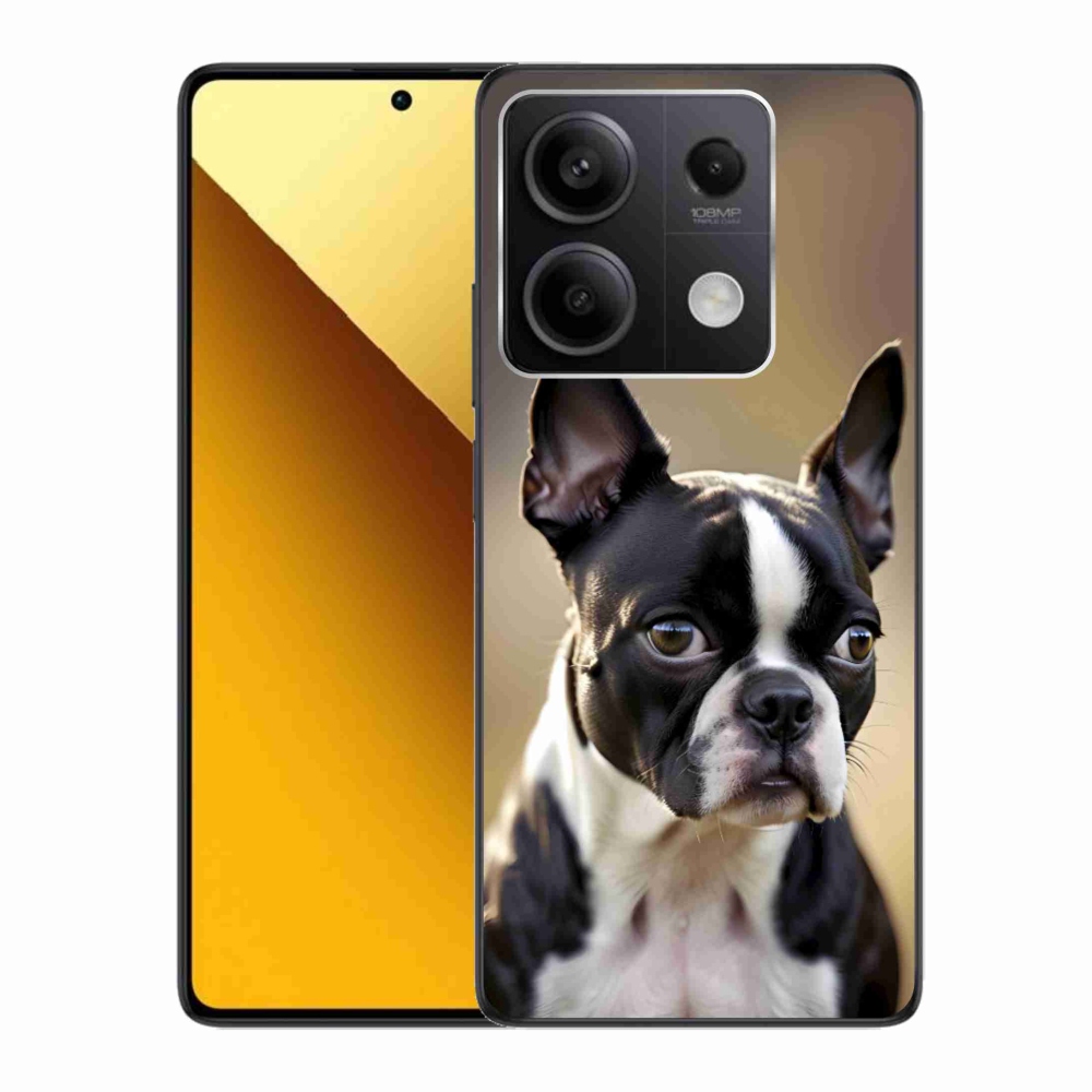 Gelový kryt mmCase na Xiaomi Redmi Note 13 5G - bostonský teriér