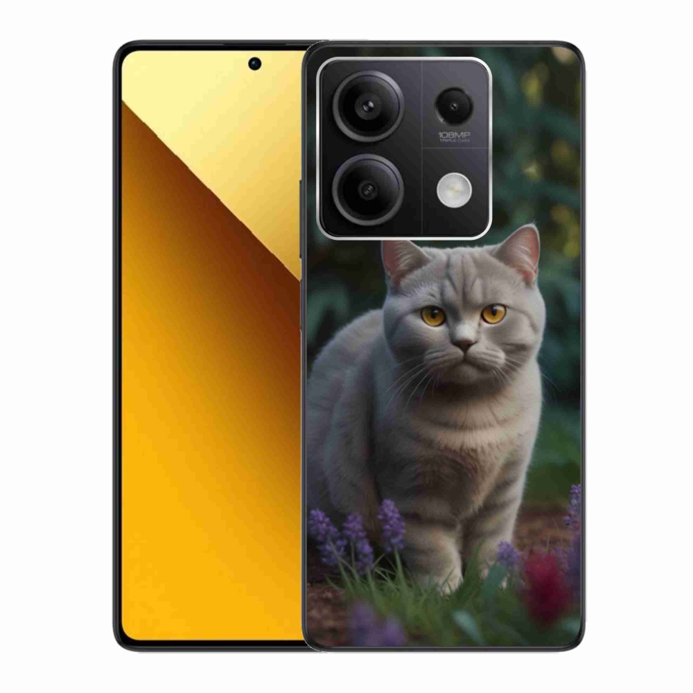 Gelový kryt mmCase na Xiaomi Redmi Note 13 5G - britská kočka