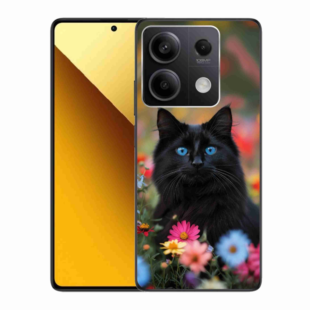 Gelový kryt mmCase na Xiaomi Redmi Note 13 5G - černé kotě 4