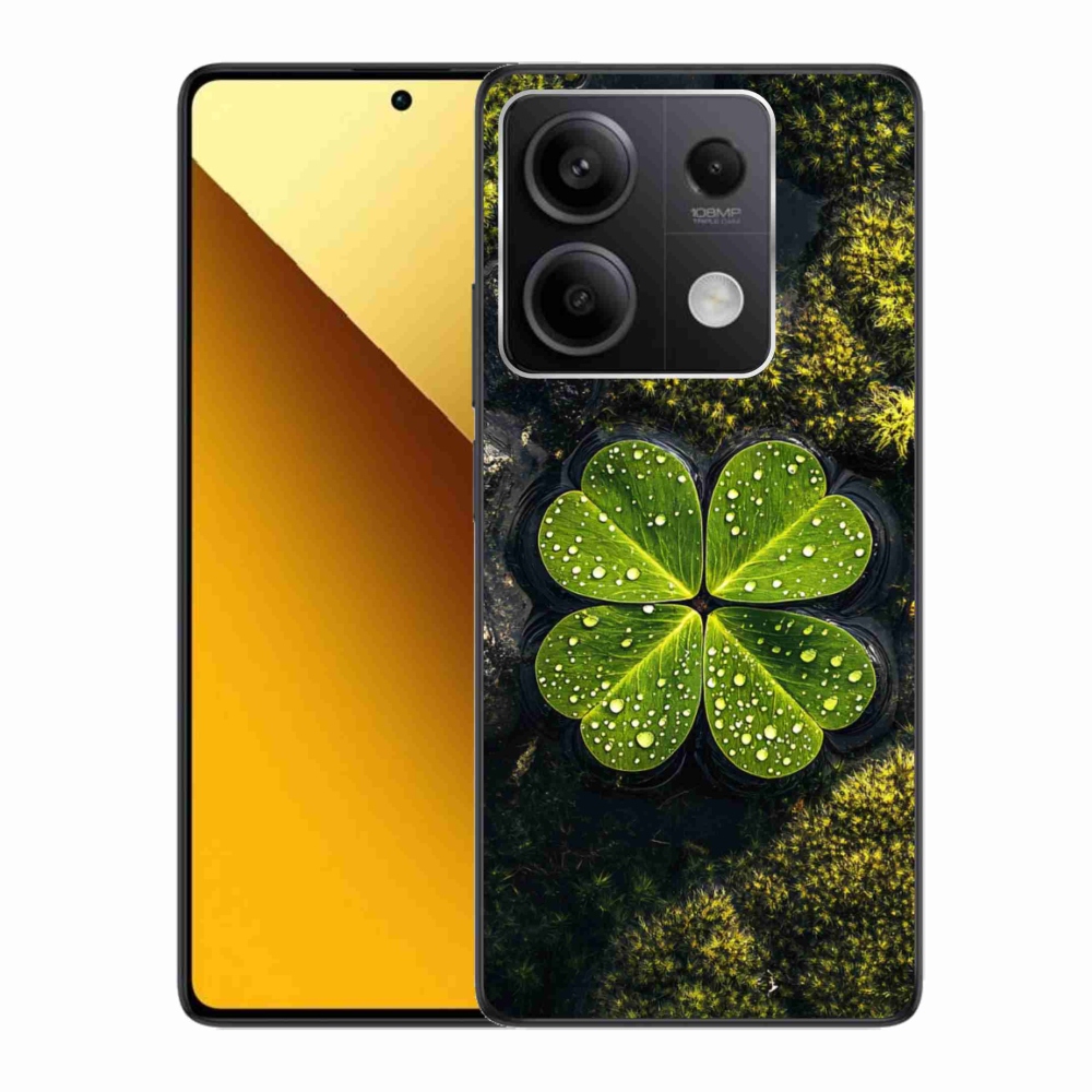 Gelový kryt mmCase na Xiaomi Redmi Note 13 5G - čtyřlístek