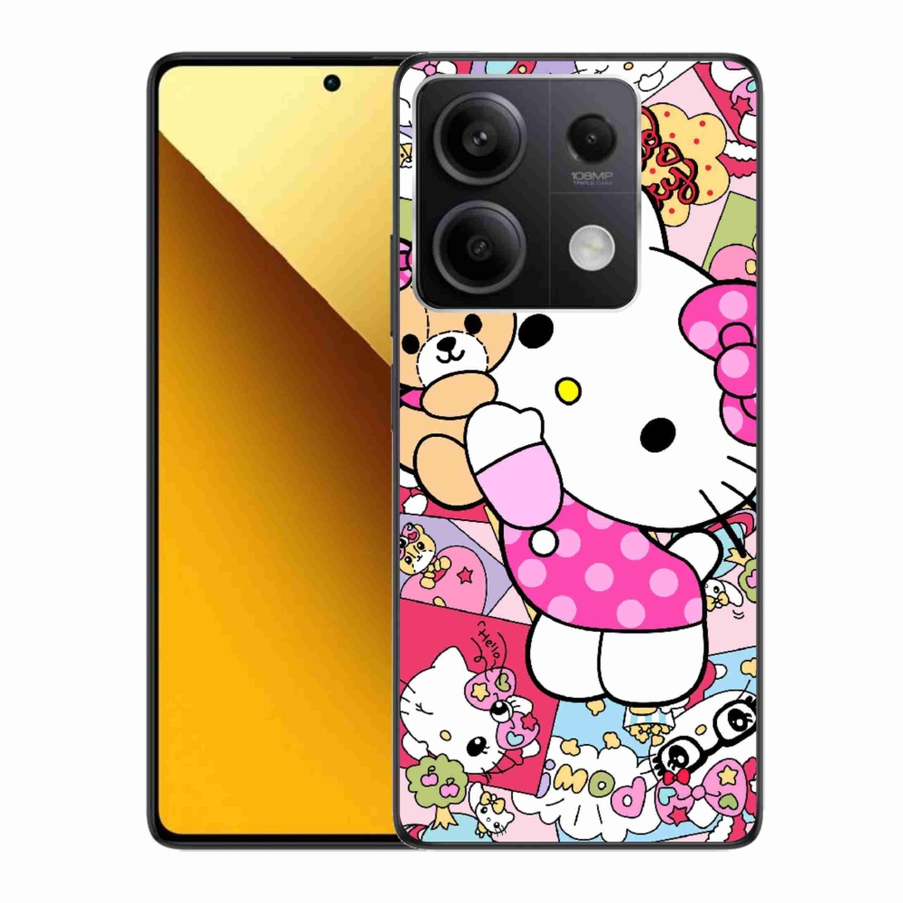 Gelový kryt mmCase na Xiaomi Redmi Note 13 5G - cute kitty