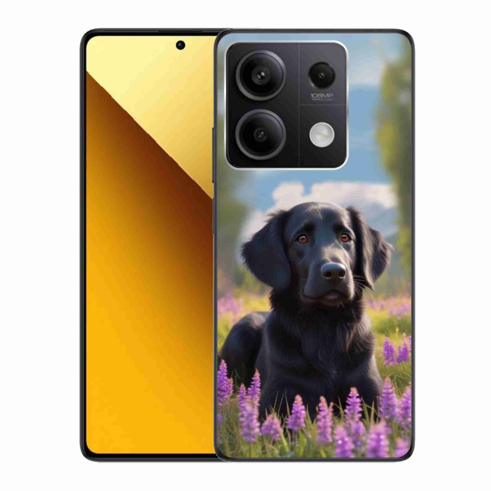 Gelový kryt mmCase na Xiaomi Redmi Note 13 5G - elegantní černý retrívr