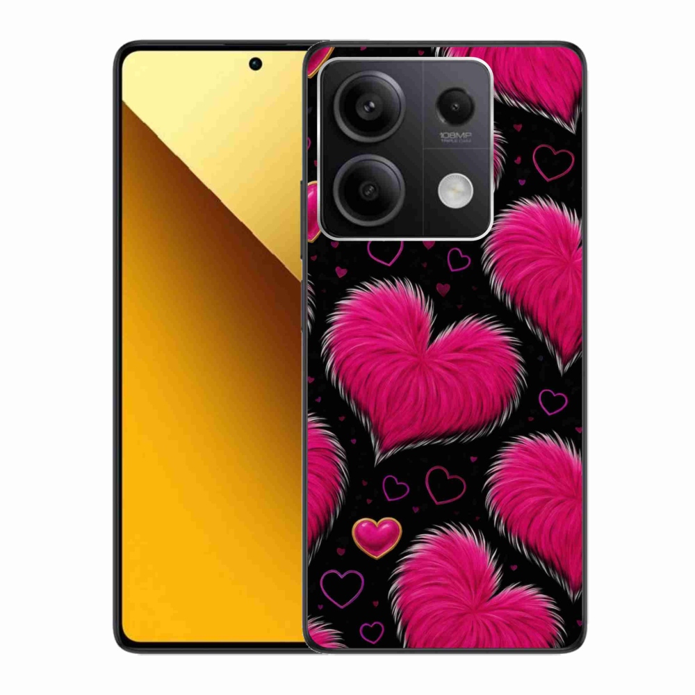 Gelový kryt mmCase na Xiaomi Redmi Note 13 5G - hebká srdce
