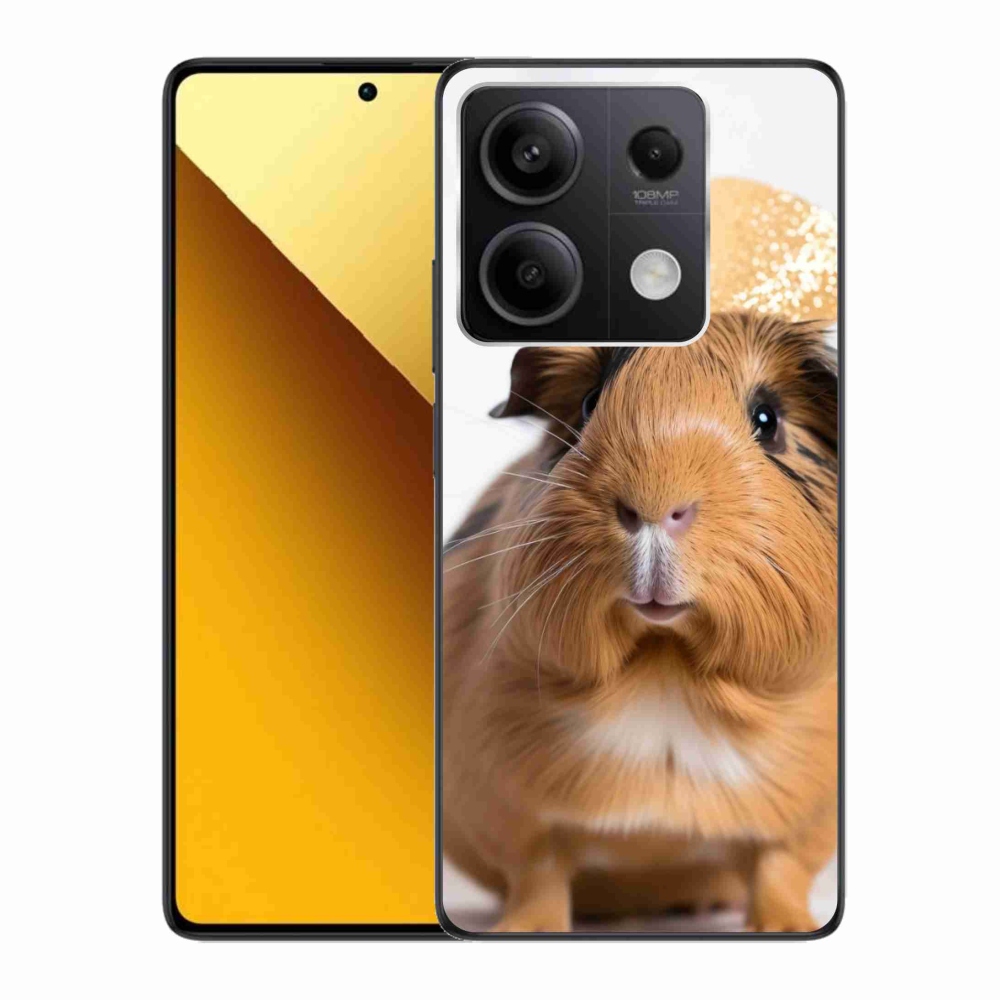 Gelový kryt mmCase na Xiaomi Redmi Note 13 5G - hnědé morče
