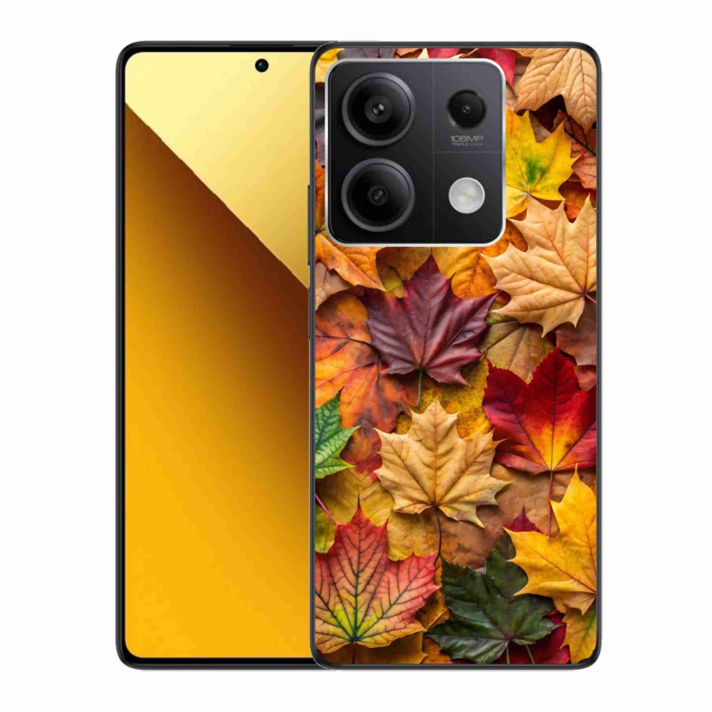 Gelový kryt mmCase na Xiaomi Redmi Note 13 5G - javorové listy 2